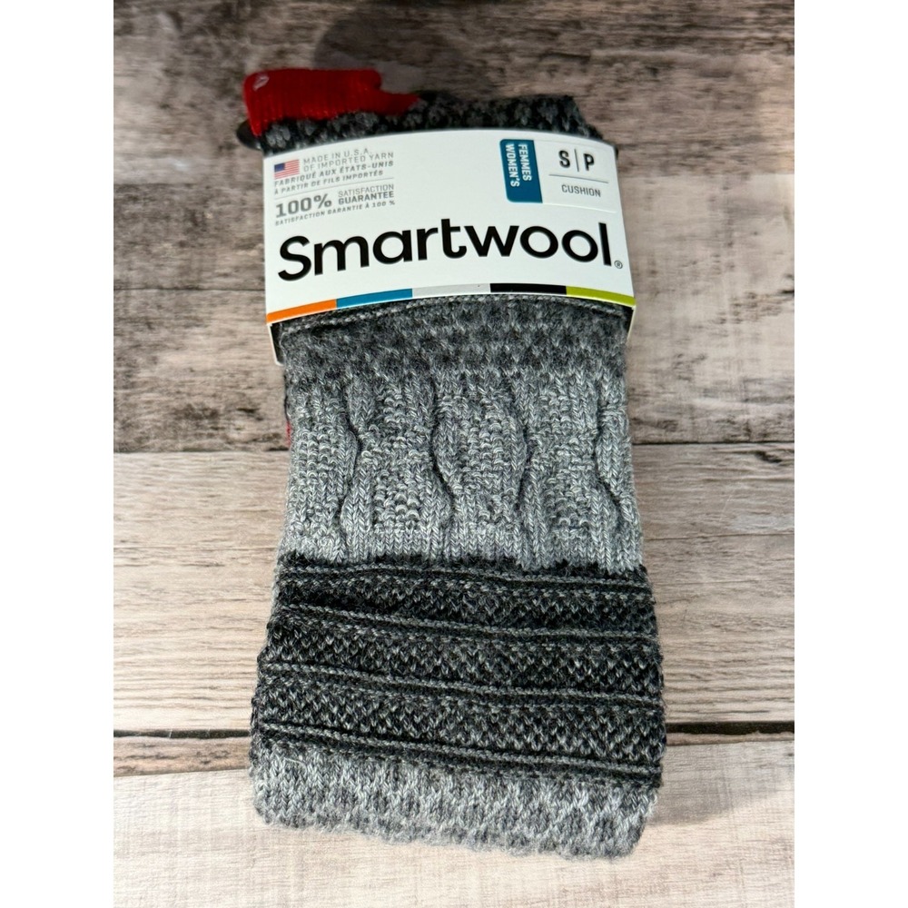 New Smartwool Women Wool Socks Gray Small Made in USA - Picture 3 of 8